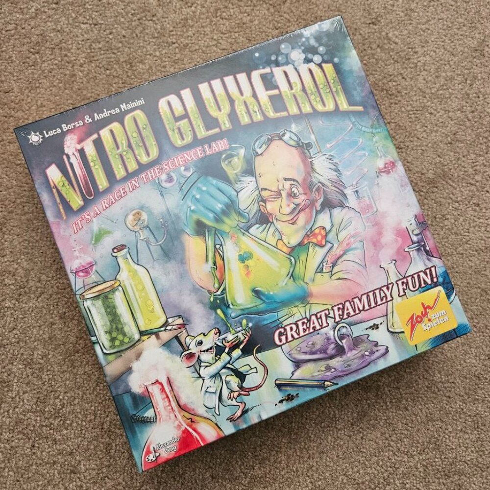 Nitro Glyxerol‎ Science Action Lab Board Game, 2-4 players, ages 7+ NEW Sealed